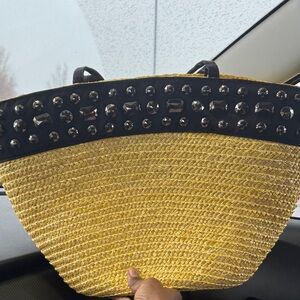 Stylish Black and Gold Women's Tote Bag